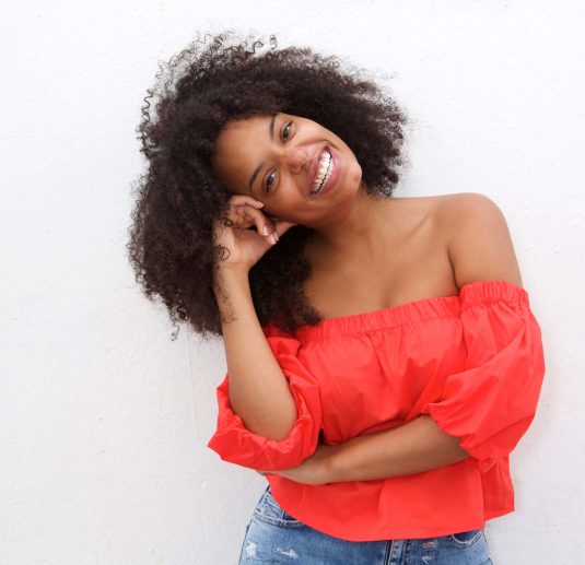 happy-african-american-woman-leaning-with-head-on-WXKZ6HD.jpg